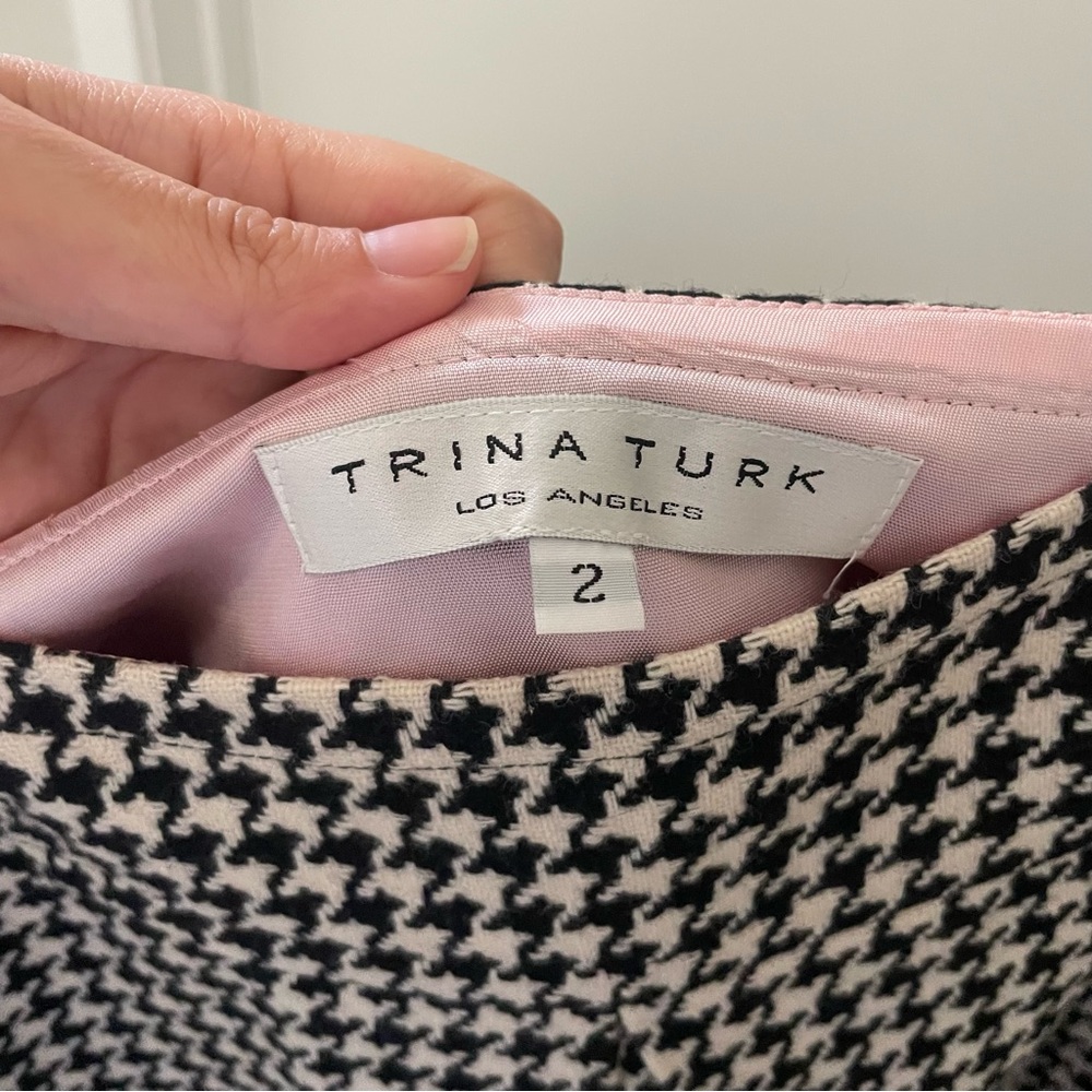 Trina Turk Houndstooth Mini Skirt - Picture 2 of 3